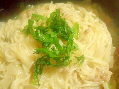 あっさり　シソ昆布素麺